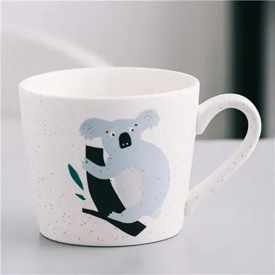 Japanese Style Ceramic Tiger Mug for Couple Breakfast - Image 4