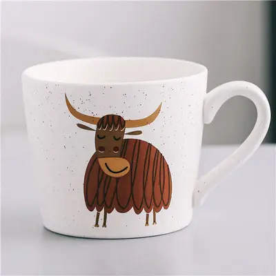 Japanese Style Ceramic Tiger Mug for Couple Breakfast - Image 5