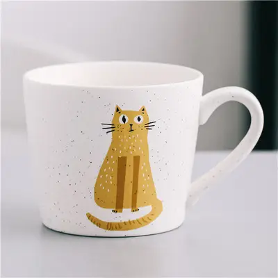 Japanese Style Ceramic Tiger Mug for Couple Breakfast - Image 6