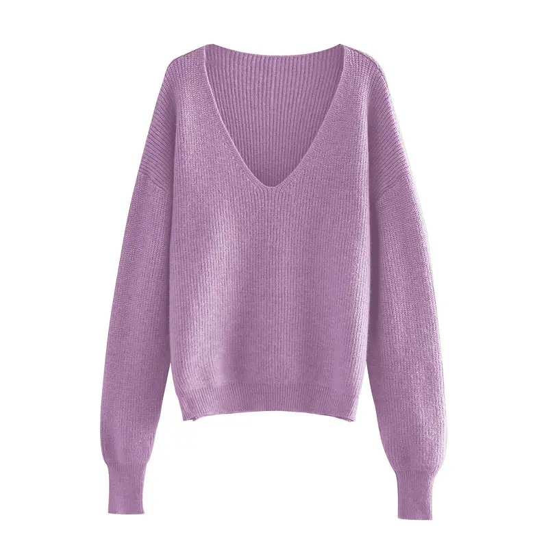 Women's 2022 V-Neck Hot Wool Sweater Pink