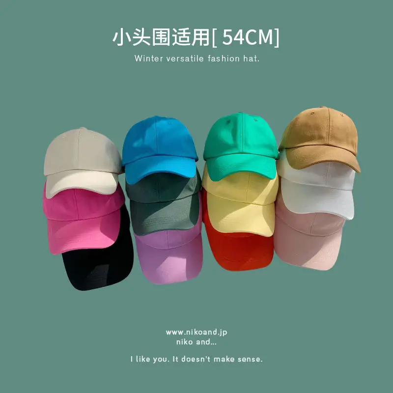 Women Small Brim Cap 54CM Blue Baseball - Image 14