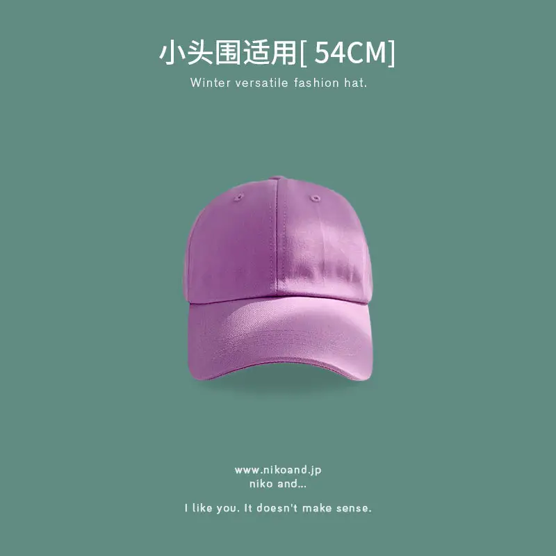 Women Small Brim Cap 54CM Blue Baseball - Image 9