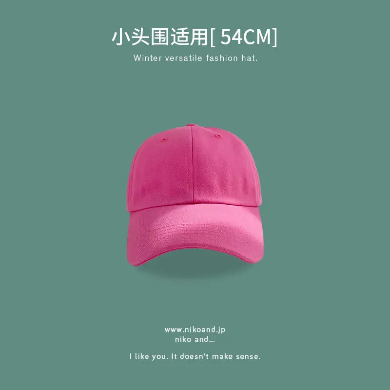 Women Small Brim Cap 54CM Blue Baseball - Image 11