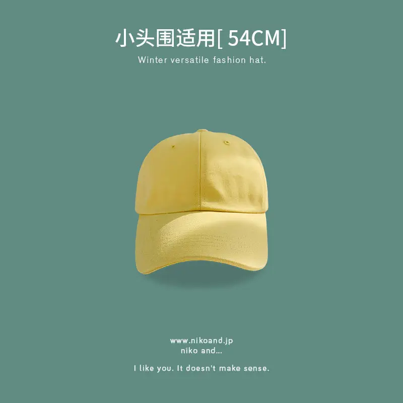 Women Small Brim Cap 54CM Blue Baseball - Image 7