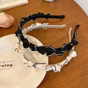Black Sponged Hairband for Women's High Cranial Top — feature 6
