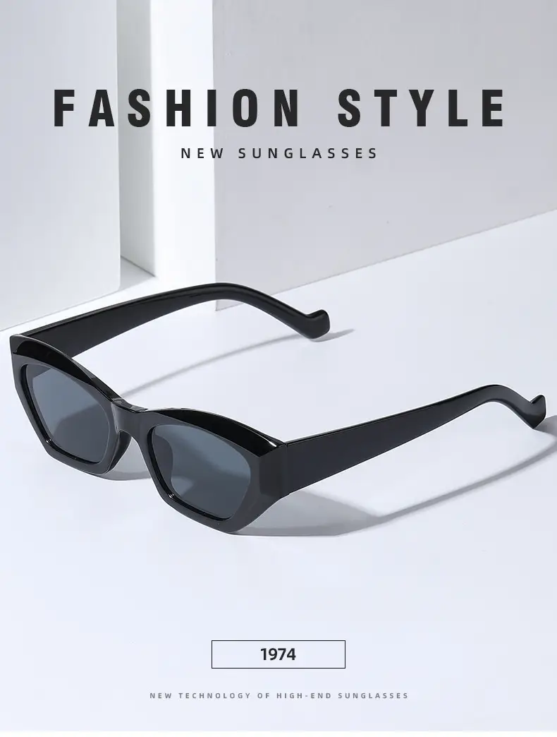 New Retro Cat's Eye Sunglasses Women Yellow Brown — feature 11