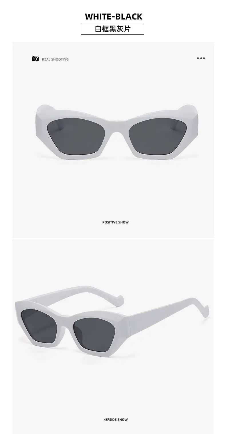New Retro Cat's Eye Sunglasses Women Yellow Brown — feature 15
