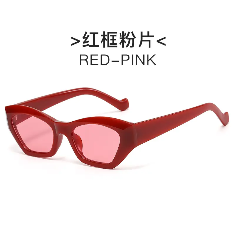 New Retro Cat's Eye Sunglasses Women Yellow Brown - Image 5