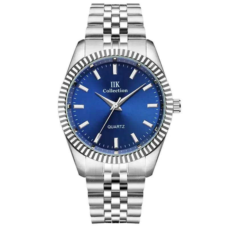 Men's Gold & Silver Quartz Watch with Spiral Crown - Image 4