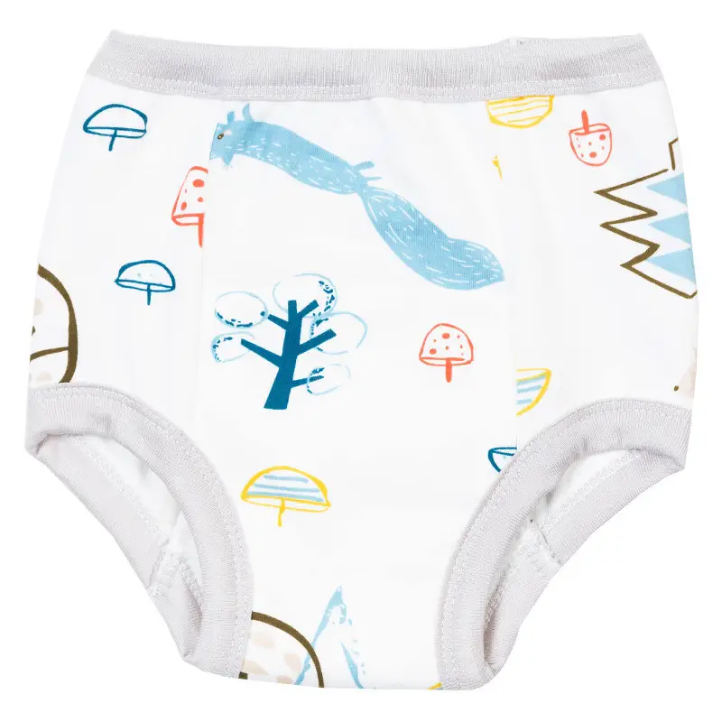 Baby Learning Pants Cotton Blue with Rocket Print - Image 13