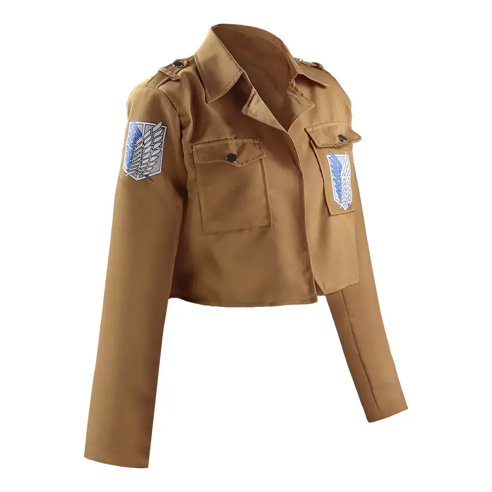 Wholesale Attack on Titan Survey Corps Jacket Brown Small