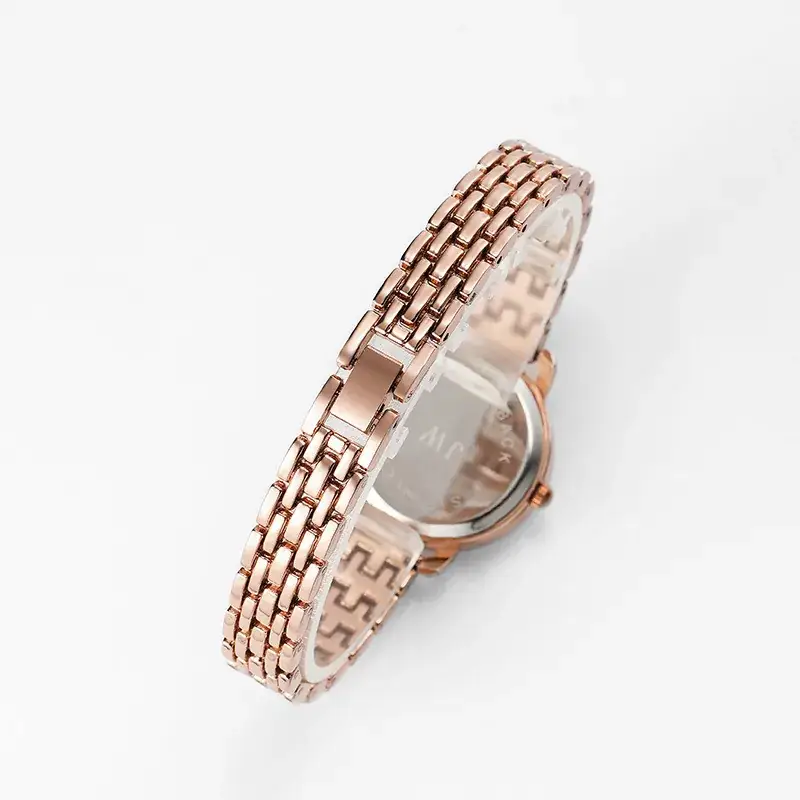 Light Luxury Quartz Watch with Rose Gold Bracelet - Image 5