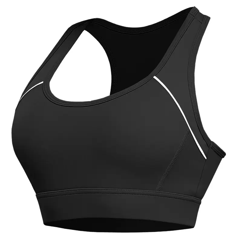 Women's Plus Size Sports Bra Medium and High Intensity Running Big Breast Shockproof Wire-Free Fitness Shock-Absorbing Vest Yoga Bra - Image 2