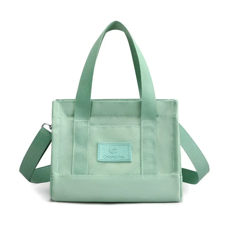 Waterproof Nylon Patchwork Women's Shoulder Bag - Image 2