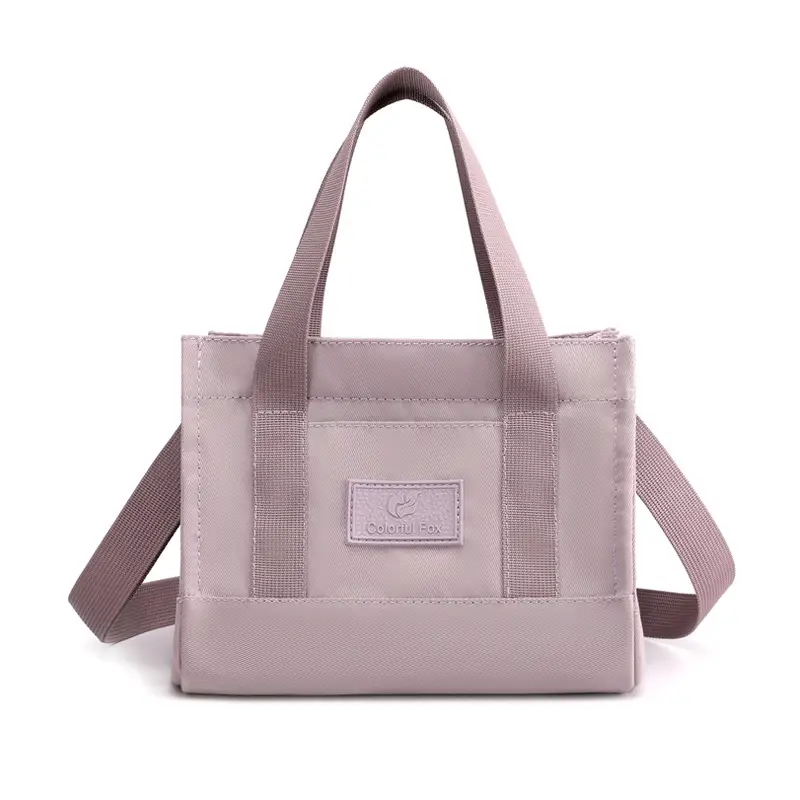Waterproof Nylon Patchwork Women's Shoulder Bag - Image 3