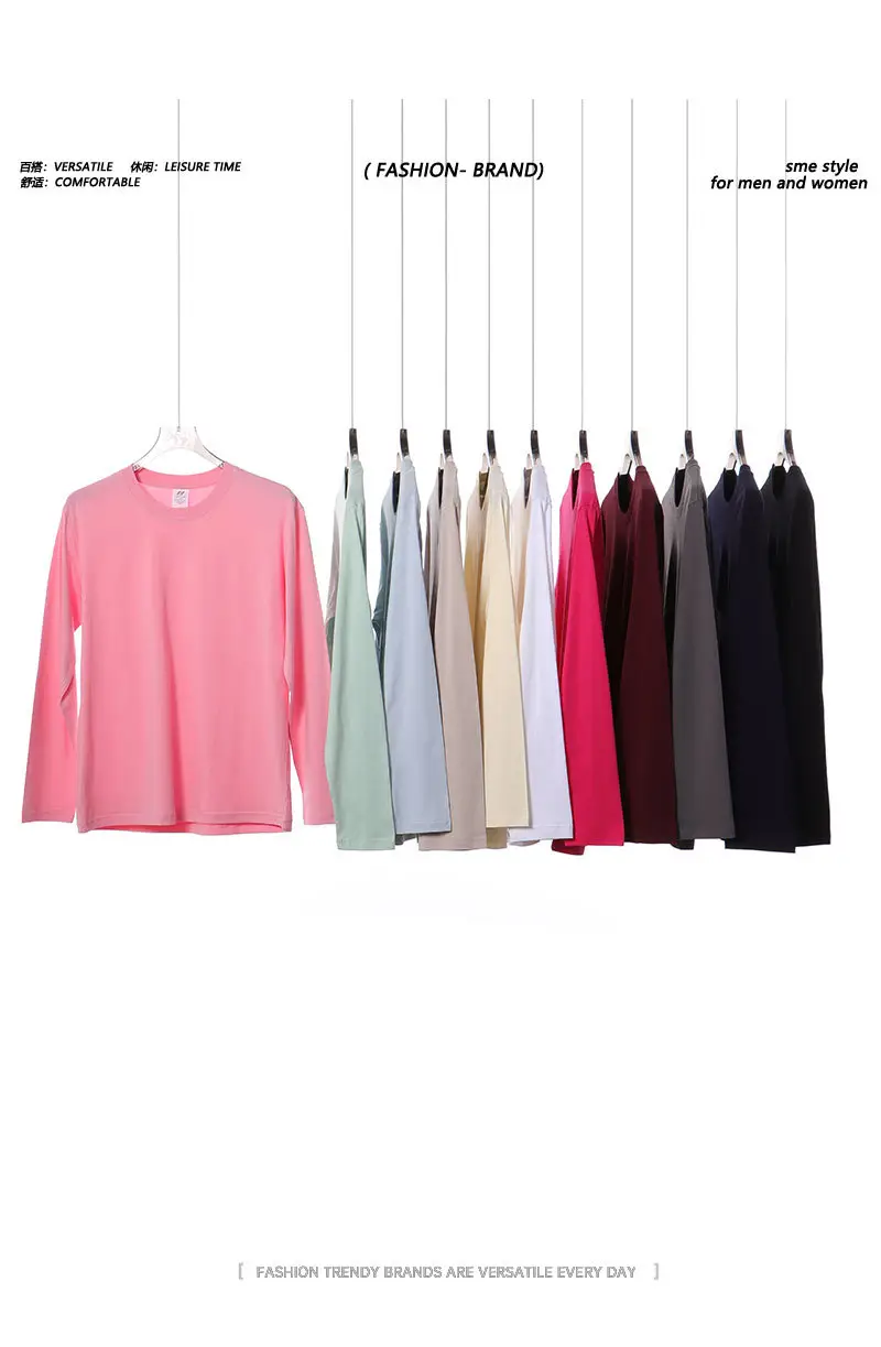 Men Grey Cotton Long Sleeve Crew Neck T-Shirt — feature 3