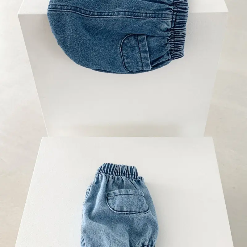 Spot Korean Style Denim Shorts for Baby Boys Girls Flap Pocket — feature 10