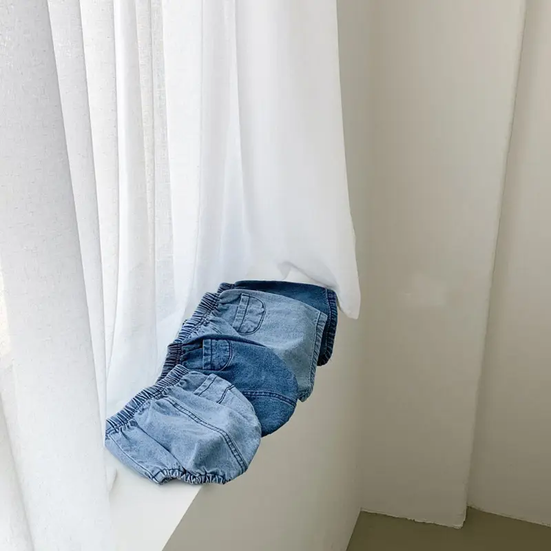 Spot Korean Style Denim Shorts for Baby Boys Girls Flap Pocket — feature 14