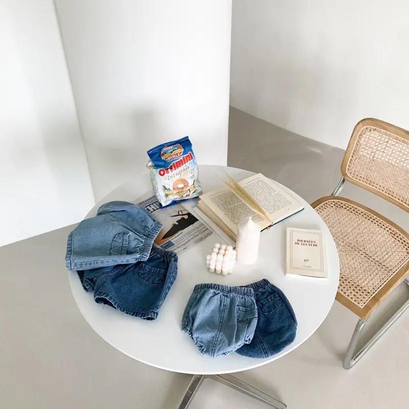 Spot Korean Style Denim Shorts for Baby Boys Girls Flap Pocket — feature 15
