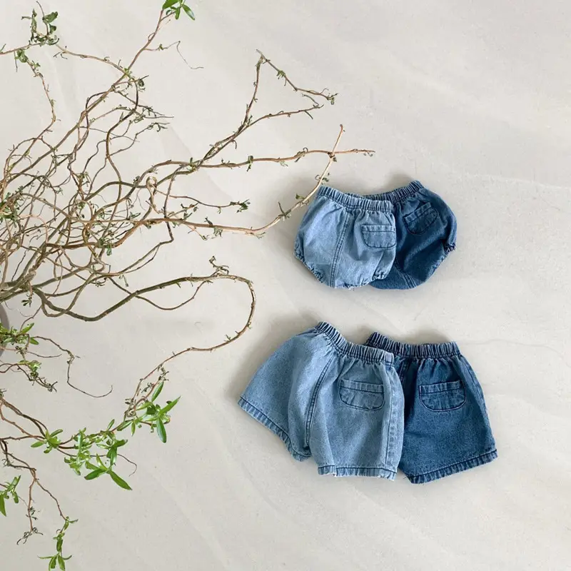 Spot Korean Style Denim Shorts for Baby Boys Girls Flap Pocket — feature 8
