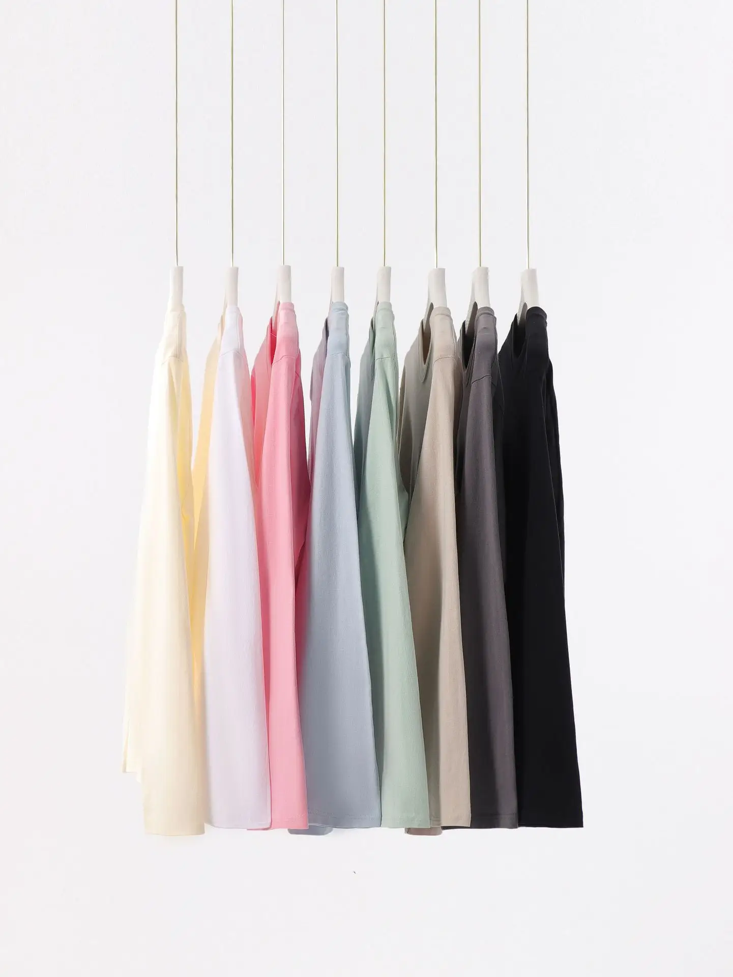 Live 230g Cotton Long Sleeve T-Shirt Men Women Loose Solid Color - Image 14