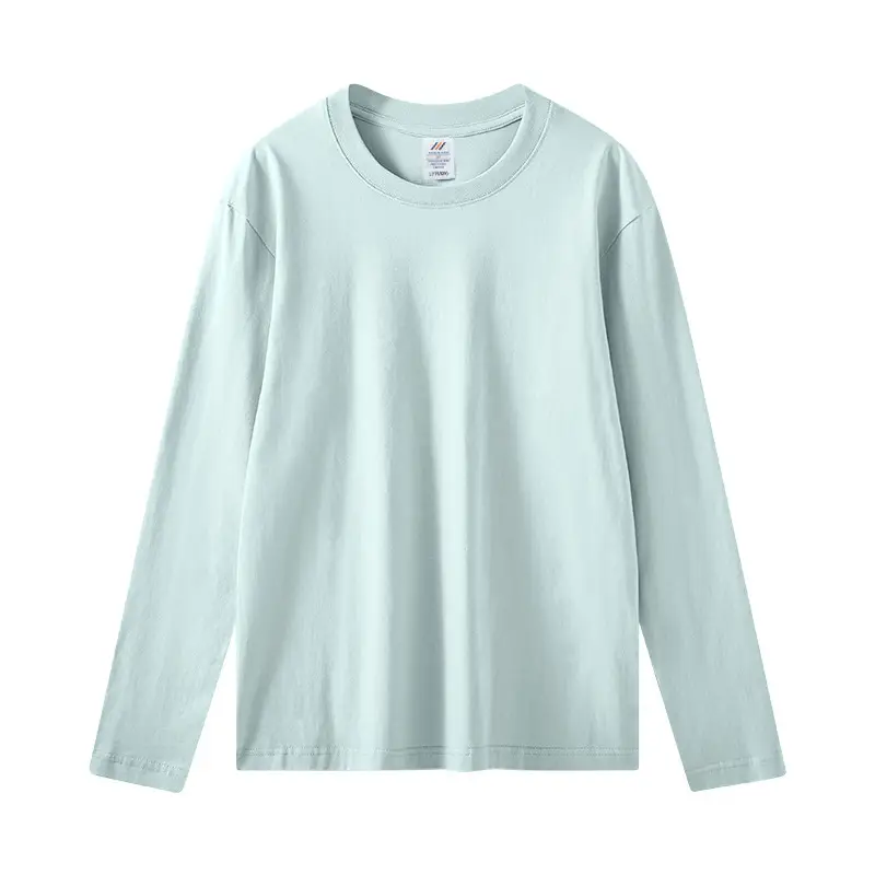 Live 230g Cotton Long Sleeve T-Shirt Men Women Loose Solid Color - Image 4