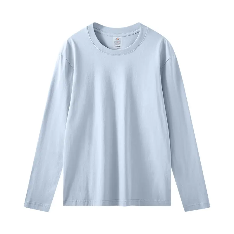 Live 230g Cotton Long Sleeve T-Shirt Men Women Loose Solid Color - Image 5