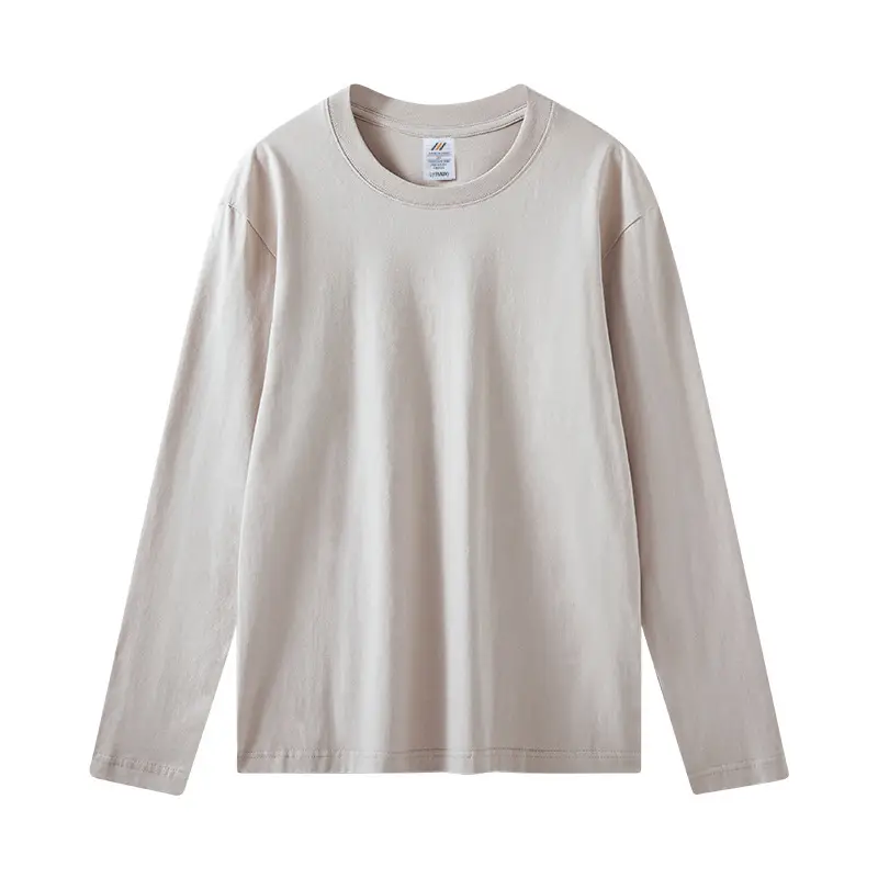 Live 230g Cotton Long Sleeve T-Shirt Men Women Loose Solid Color - Image 6