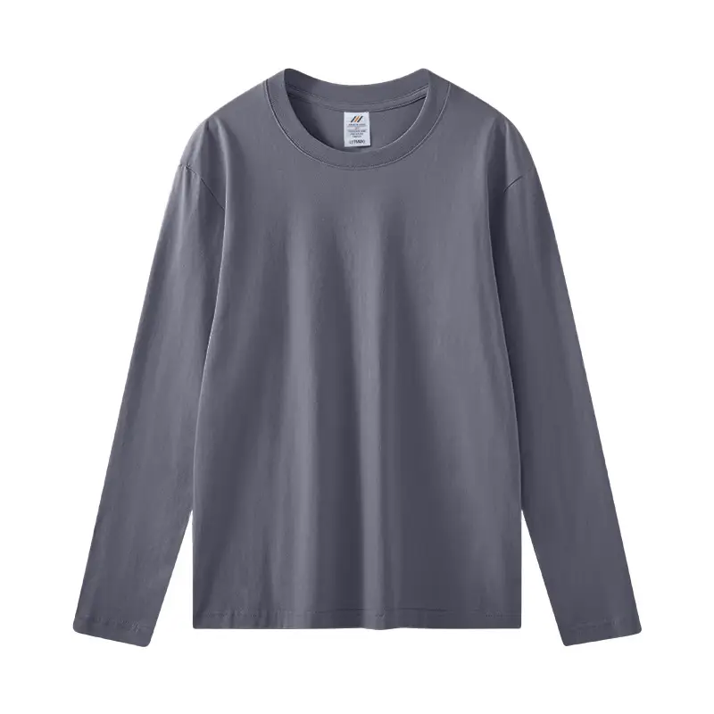 Live 230g Cotton Long Sleeve T-Shirt Men Women Loose Solid Color - Image 7