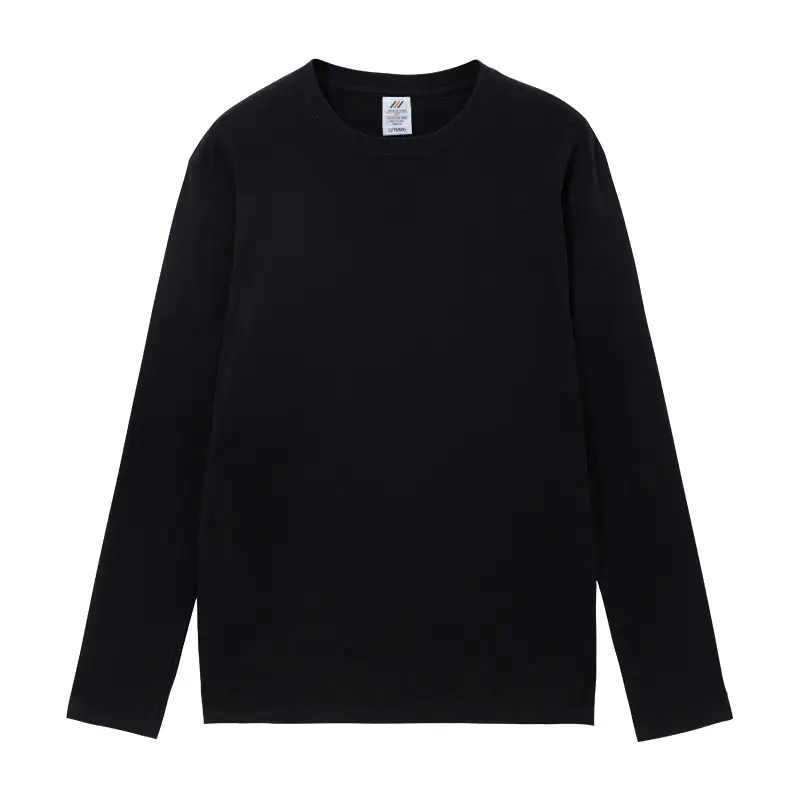 Live 230g Cotton Long Sleeve T-Shirt Men Women Loose Solid Color - Image 2