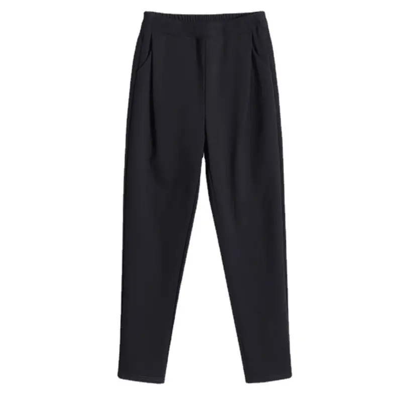 Women's Black Slim Fit High Waist Trousers - Image 6