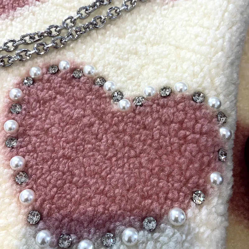 Plus Size Heart Print Wool Sweatshirt Women Autumn Winter Velvet - Image 12
