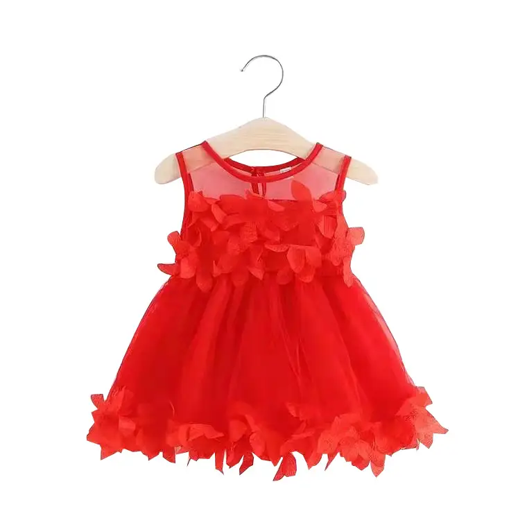 White Mesh Princess Dress for Girls Summer Wear - Image 8
