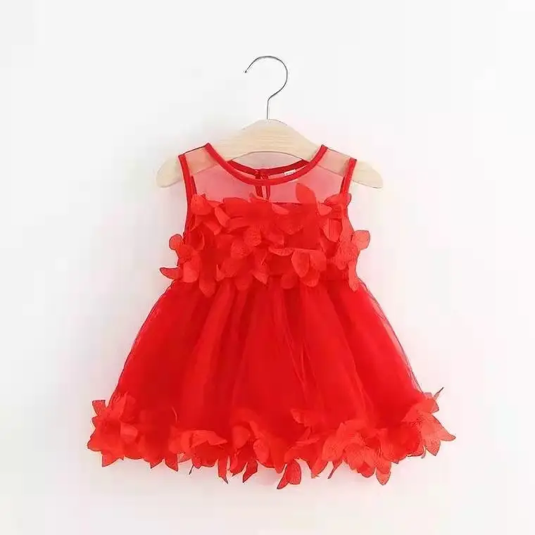 White Mesh Princess Dress for Girls Summer Wear - Image 3