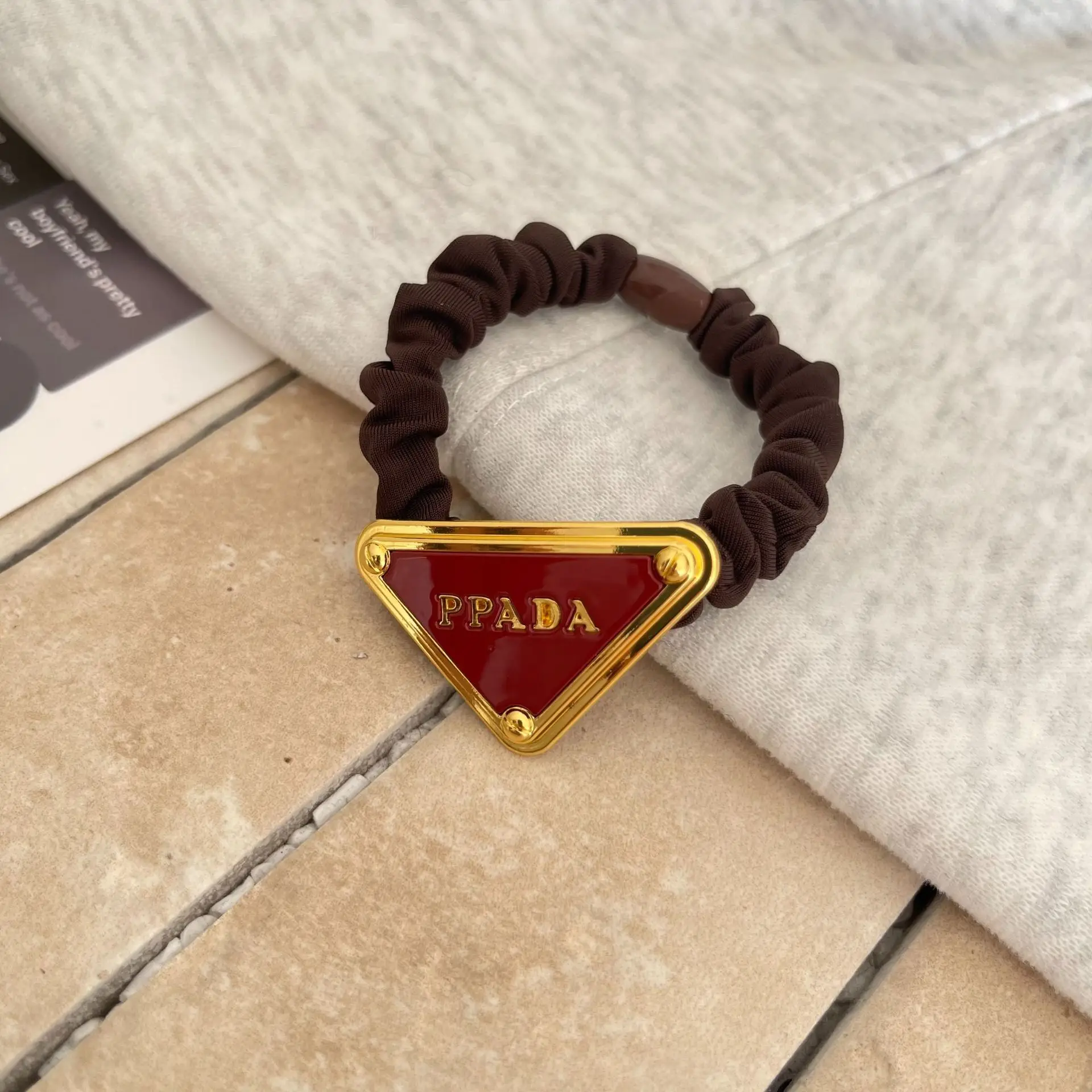 Black Elastic Hair Ring with Crystal Decor for Women - Image 14