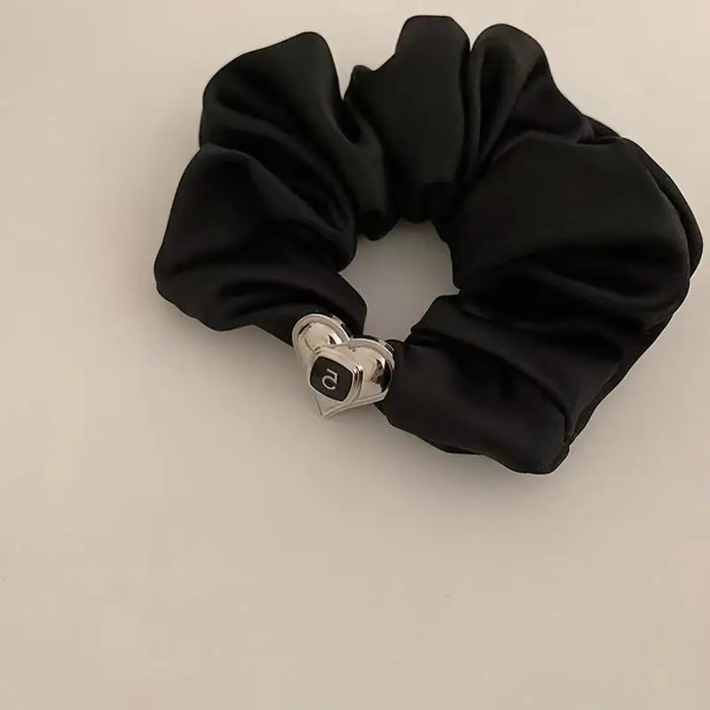 Black Elastic Hair Ring with Crystal Decor for Women - Image 16