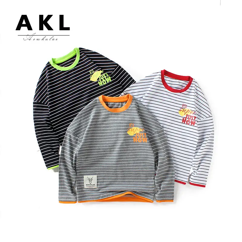 European Boys Striped Long Sleeve T-Shirt - Image 4