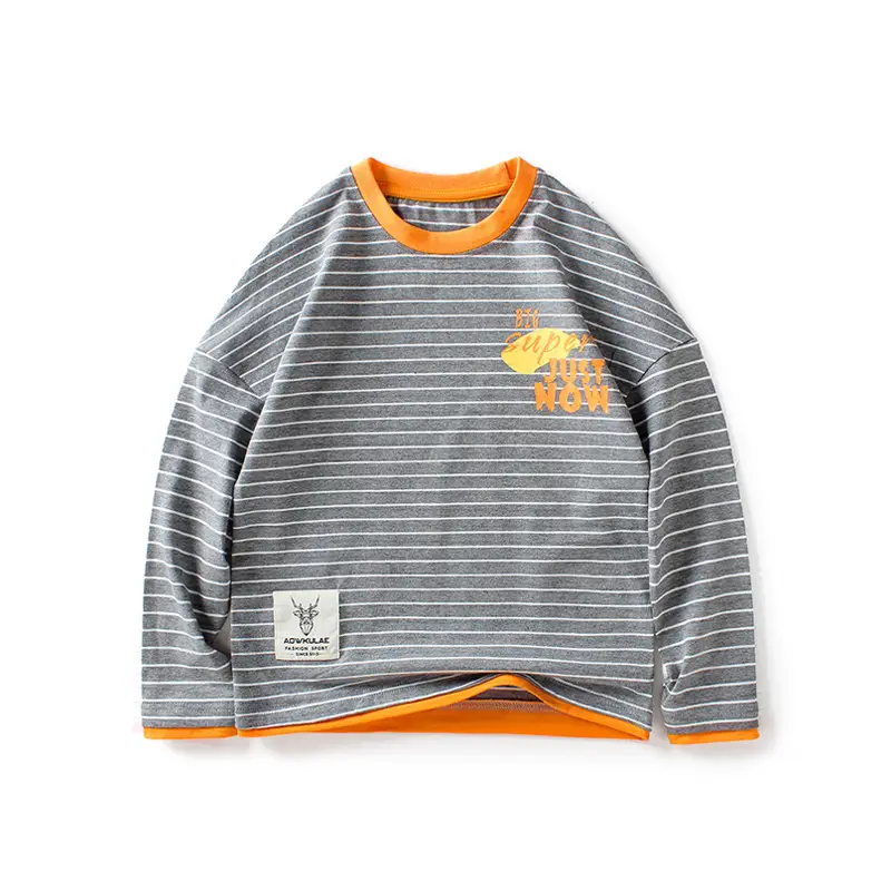European Boys Striped Long Sleeve T-Shirt - Image 7