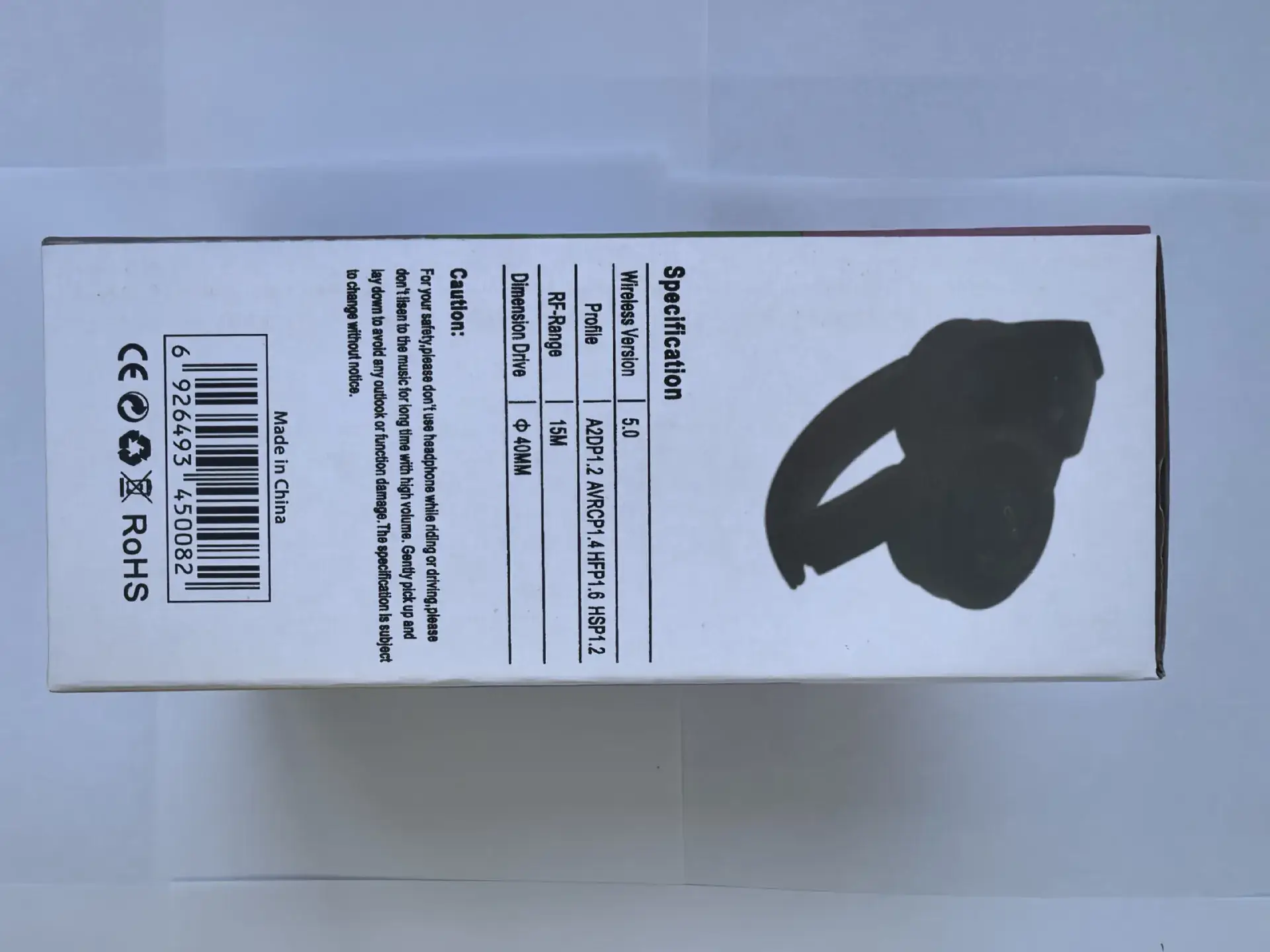White Bluetooth Over-Ear Headset Y08 — feature 10