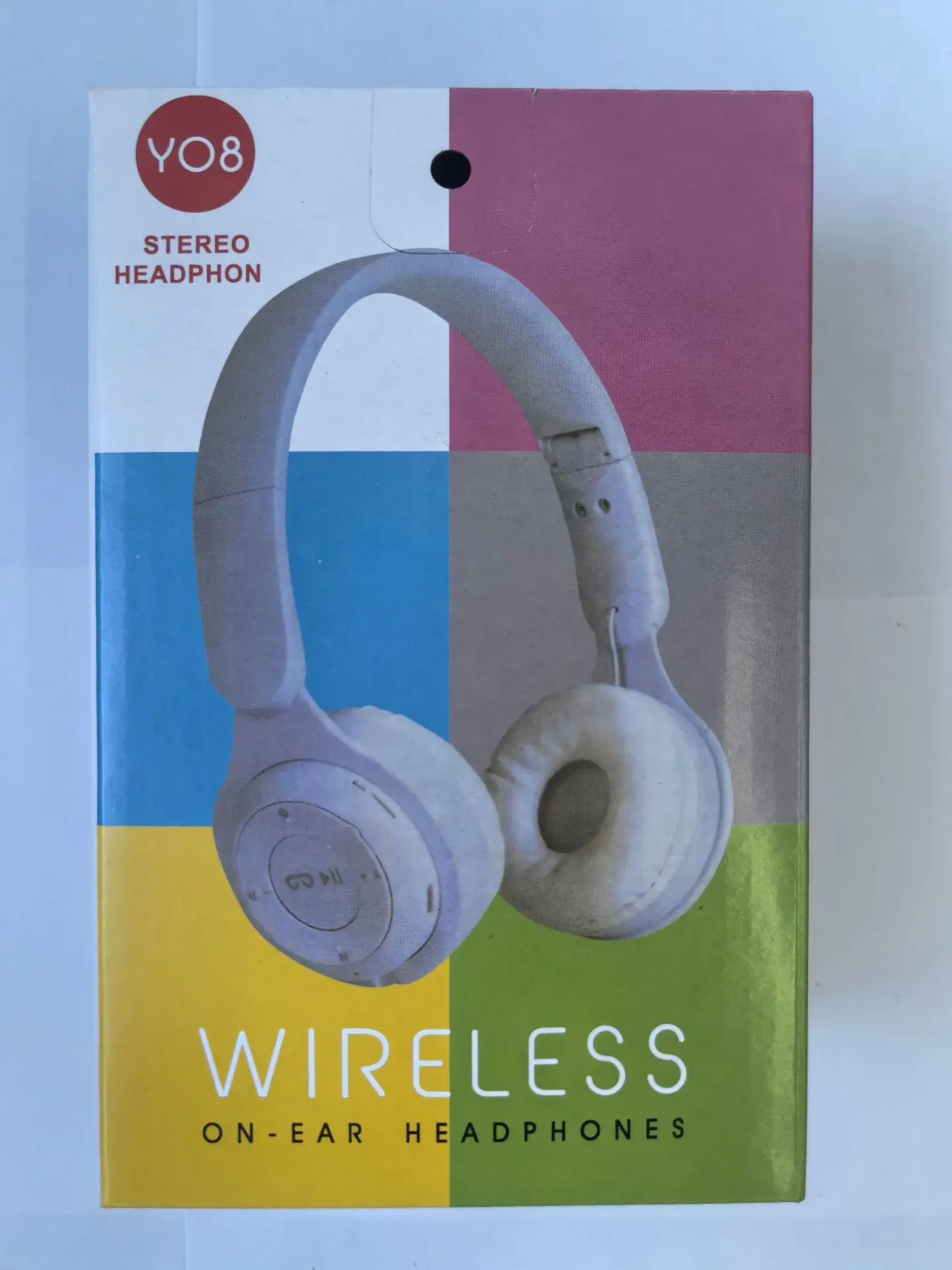 White Bluetooth Over-Ear Headset Y08 — feature 7