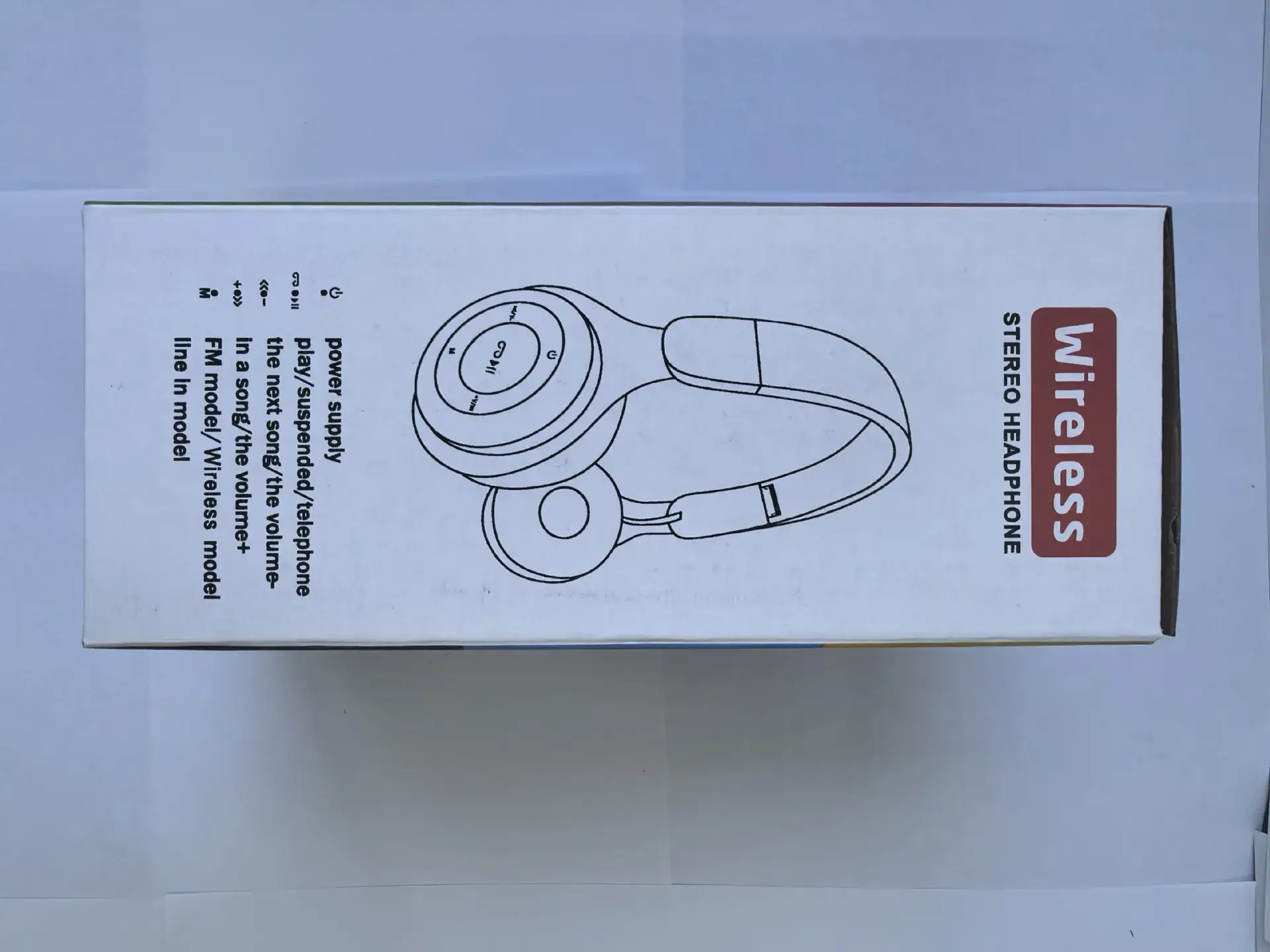 White Bluetooth Over-Ear Headset Y08 — feature 8