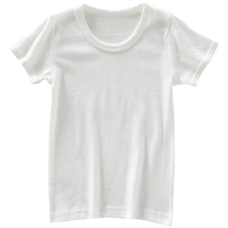 Japanese Children's Cotton T-Shirt 2 Pack White - Image 6