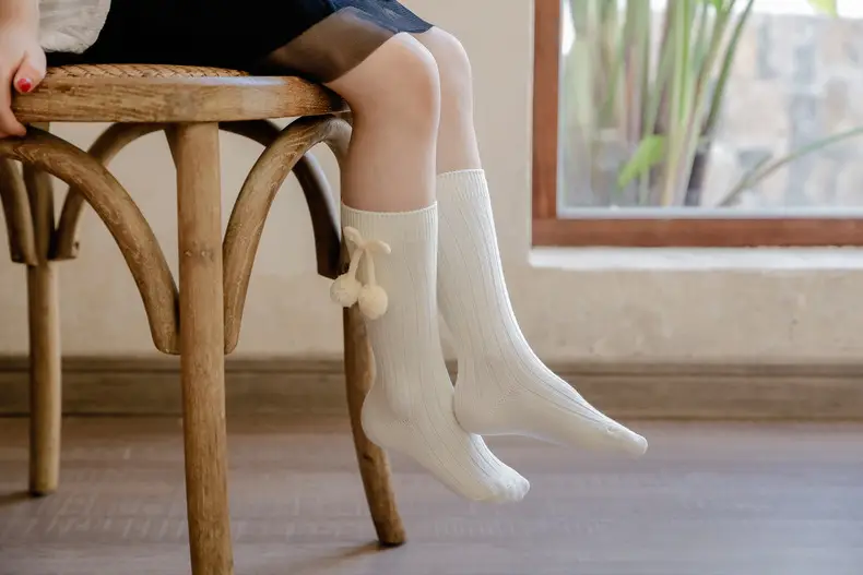 Blue Ball Embellished Knee Socks for Boys Girls — feature 26
