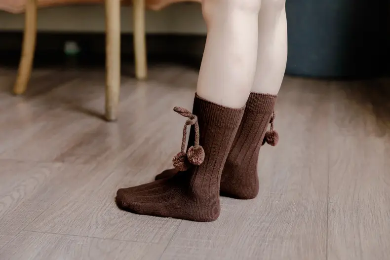 Blue Ball Embellished Knee Socks for Boys Girls — feature 36