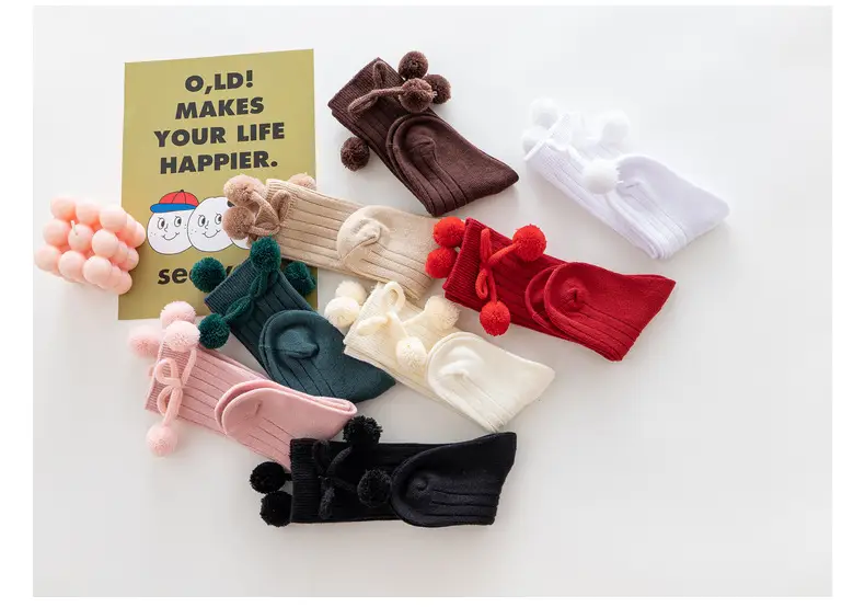 Blue Ball Embellished Knee Socks for Boys Girls — feature 45