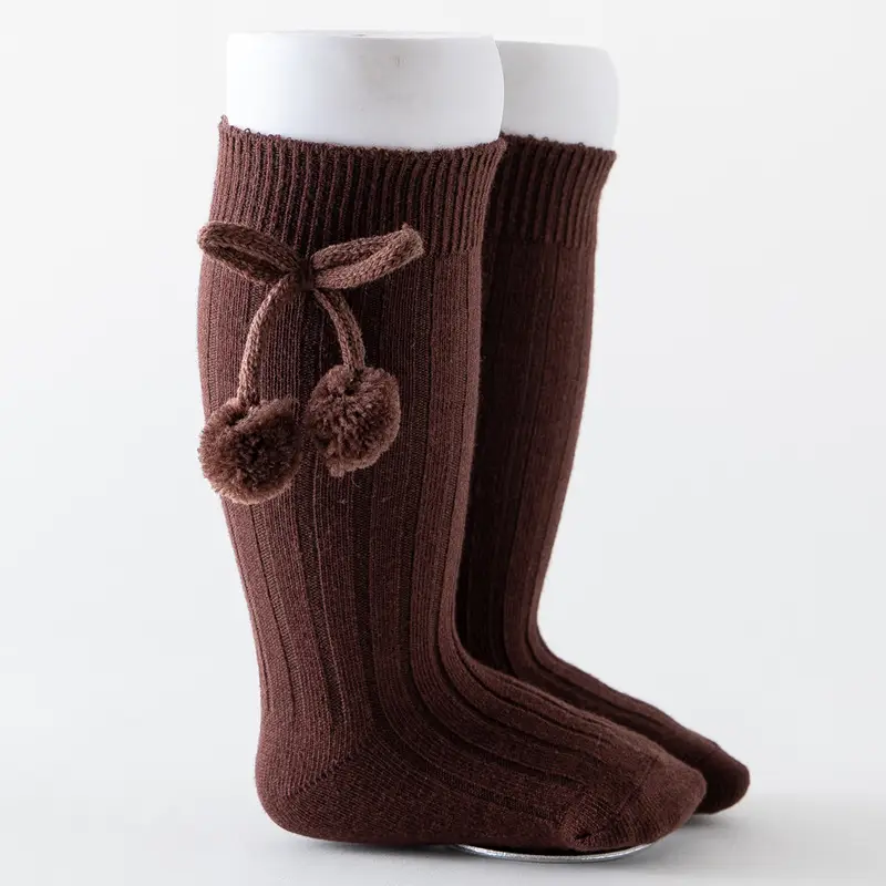 Blue Ball Embellished Knee Socks for Boys Girls