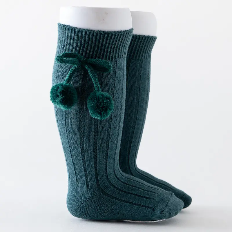 Blue Ball Embellished Knee Socks for Boys Girls