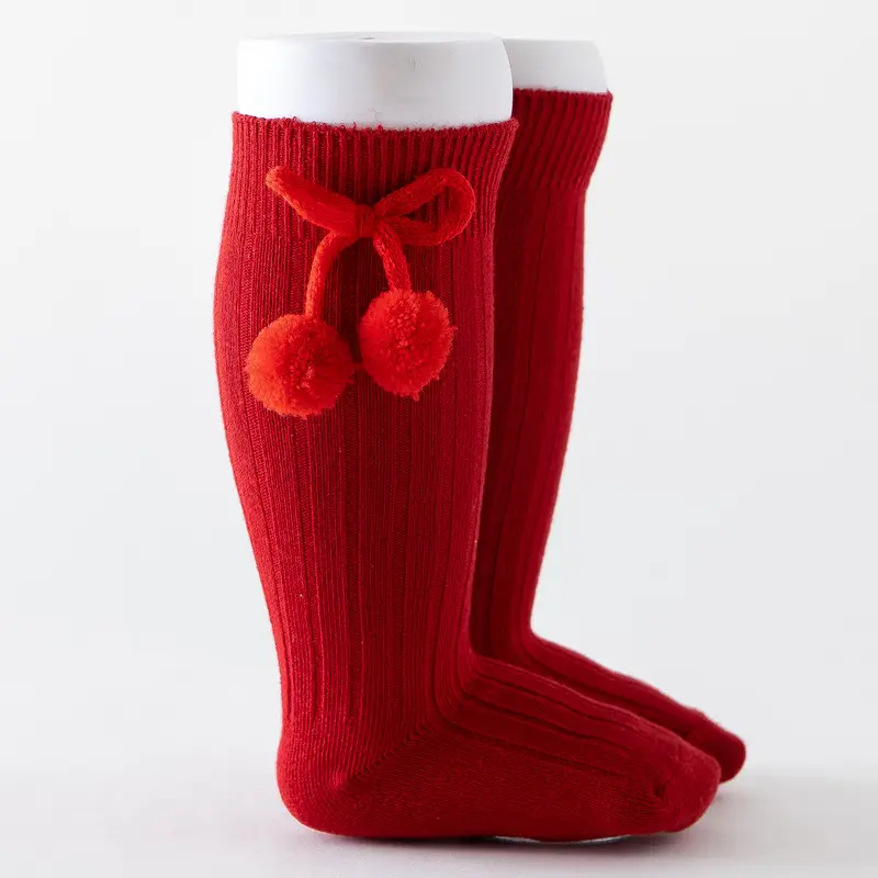 Blue Ball Embellished Knee Socks for Boys Girls