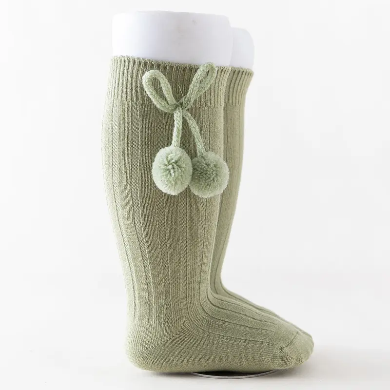 Blue Ball Embellished Knee Socks for Boys Girls