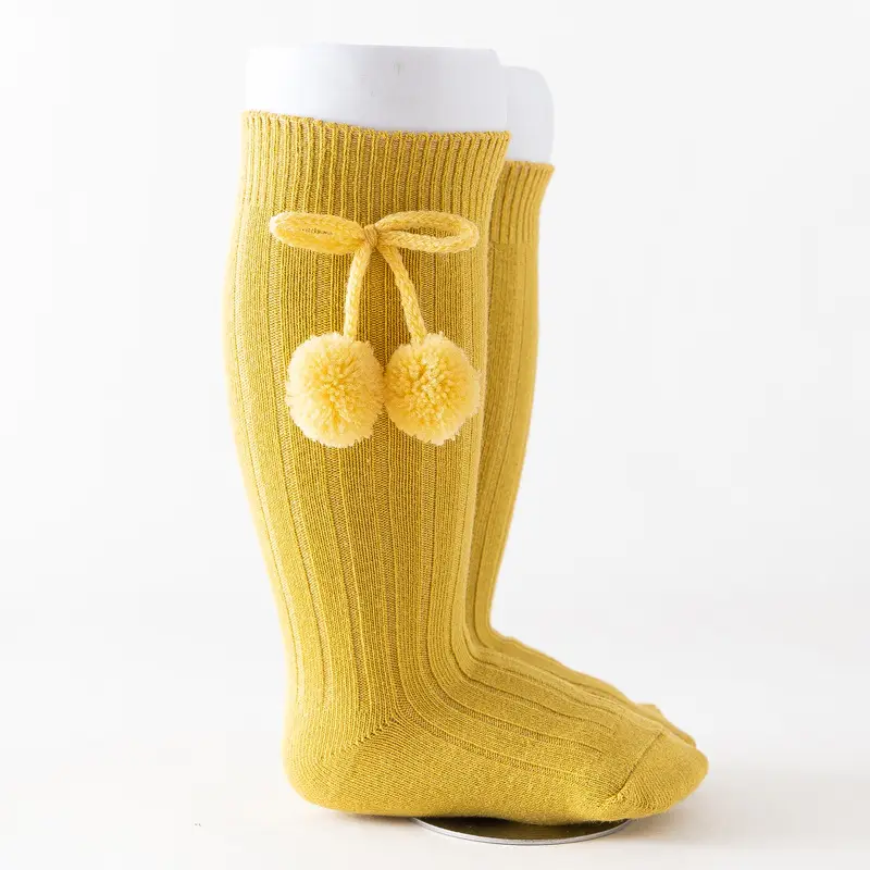 Blue Ball Embellished Knee Socks for Boys Girls